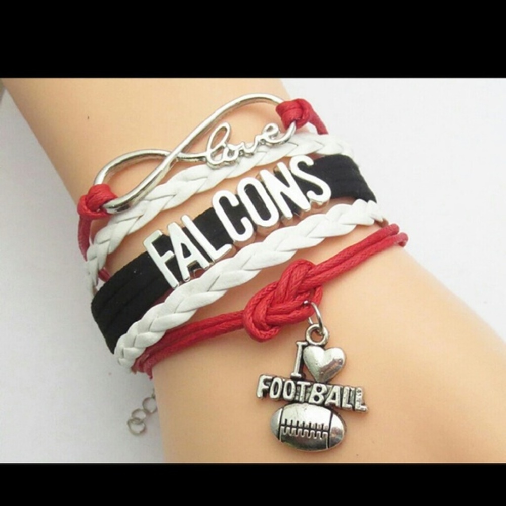 ANY 3- $10 infinity bracelets mix and match 
Nwt Atlanta Falcons football